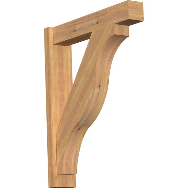 Ekena Millwork Funston Block Smooth Outlooker, Western Red Cedar, 5 1/2"W x 26"D x 32"H OUT06X26X32FST05SWR - main